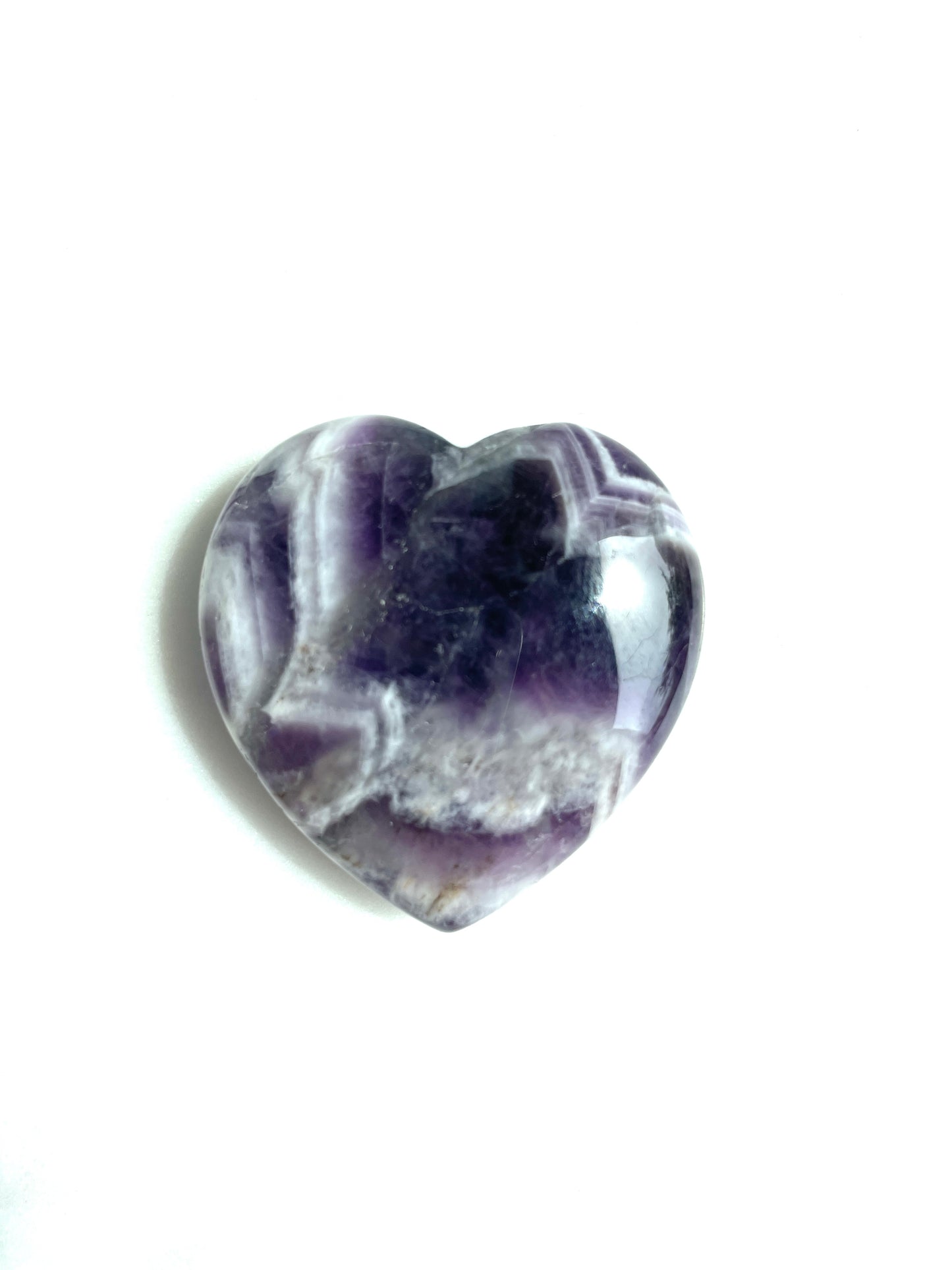Amethyst Chevron Herz Handschmeichler