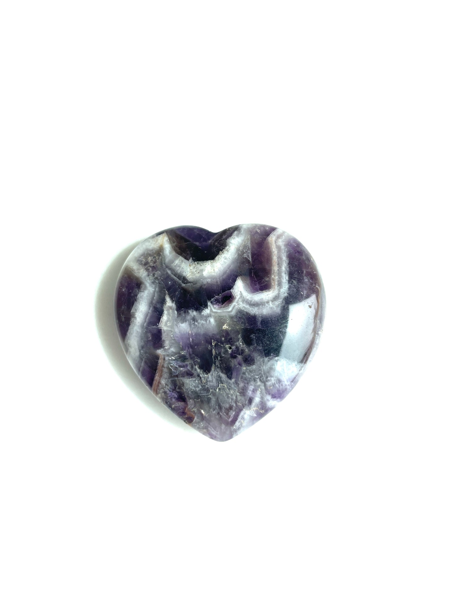 Amethyst Chevron Herz Handschmeichler