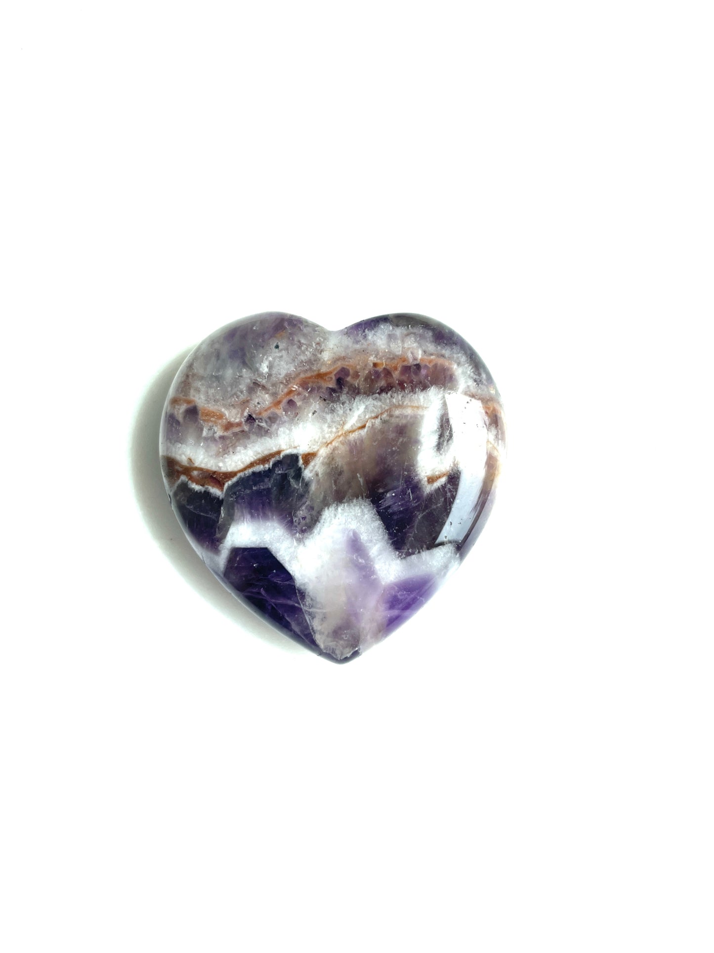 Amethyst Chevron Herz Handschmeichler